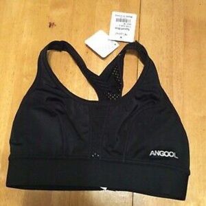 ANGOOL Black Active Sport BRA Stretch Racerback M